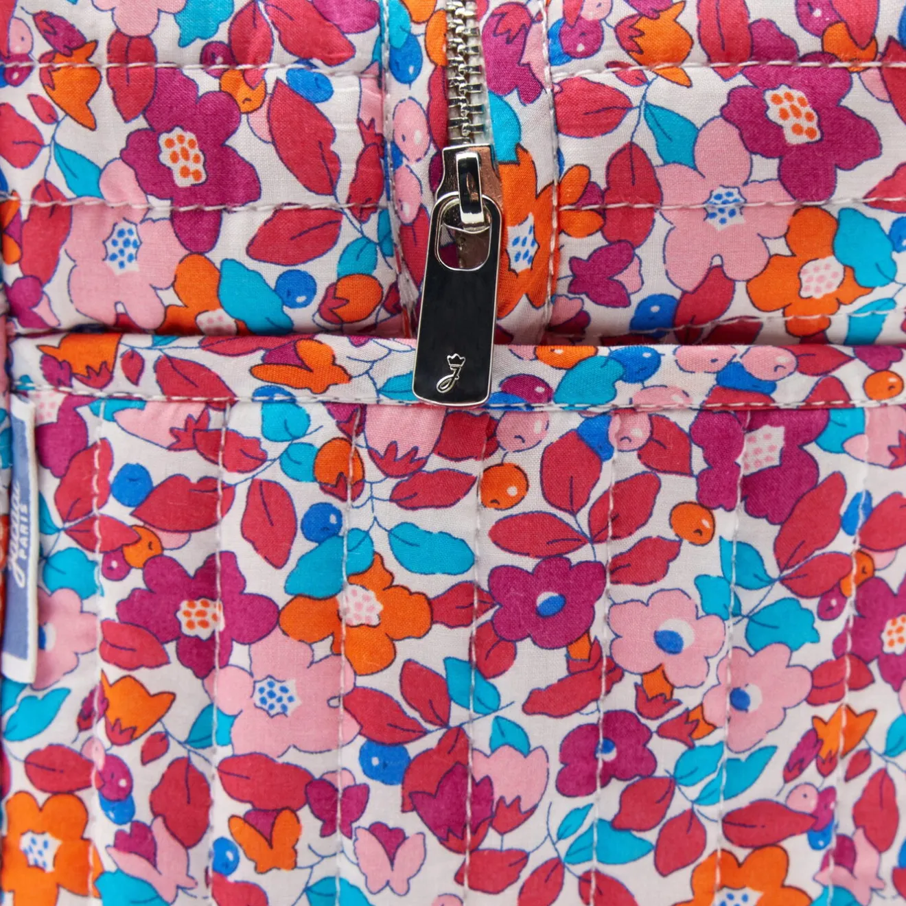 Sac À Langer, Trousse De Toilette|Sac À Langer Et Trousses De Toilette-Jacadi Trousse de toilette en tissu Liberty ROSE/MULTICO