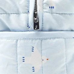 Sorties De Bain Et Peignoirs|Sac À Langer, Trousse De Toilette-Jacadi Trousse de toilette matelassée - BLANC/BLEU