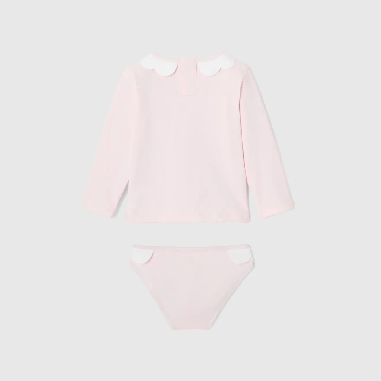 Accessoires|Maillot De Bain-Jacadi T-shirt de protection UV UPF 40+ et culotte de bain bébé fille - rose pale ROSE PALE JACADI