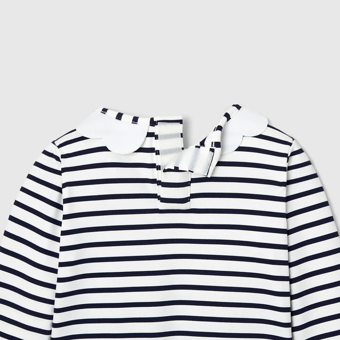 Maillot De Bain|Accessoires-Jacadi T-shirt de protection UV UPF 40+ et culotte de bain bébé fille - MARINE/BLANC