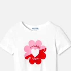 T-Shirt, Polo Et Sous-Pull-Jacadi T-shirt enfant fille manches courtes - blanc BLANC JACADI