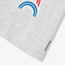 T-Shirt, Polo Et Sous-Pull-Jacadi T-shirt imprimé enfant garçon - gris chine clair GRIS CHINE CLAIR JACADI