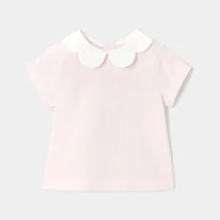 T-Shirt Et Polo-Jacadi T-shirt manches courtes bébé fille - rose poudre ROSE POUDRE JACADI