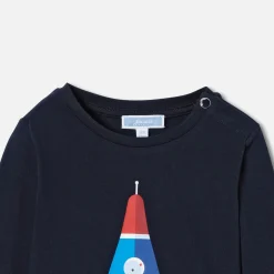 T-Shirt Et Polo-Jacadi T-shirt manches longues bébé garçon - marine MARINE JACADI