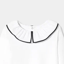 T-Shirt, Polo Et Sous-Pull-Jacadi T-shirt manches longues enfant fille - blanc BLANC JACADI