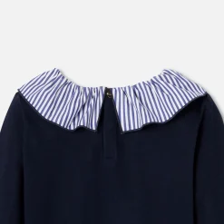 T-Shirt, Polo Et Sous-Pull-Jacadi T-shirt manches longues enfant fille - marine MARINE JACADI