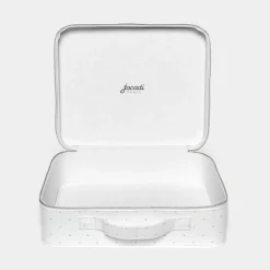 Sac À Langer, Trousse De Toilette|Sac À Langer Et Trousses De Toilette-Jacadi Valise bébé coton - blanc doux BLANC DOUX JACADI