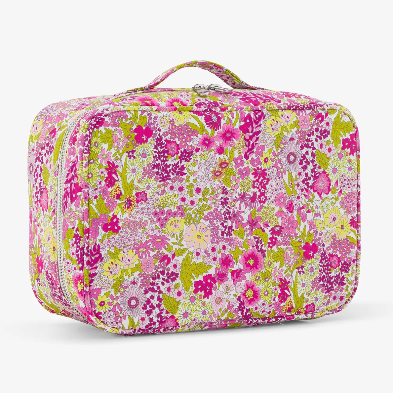 Sac À Langer, Trousse De Toilette|Sac À Langer Et Trousses De Toilette-Jacadi Valise en tissu Liberty - lore ROSE/MULTICO