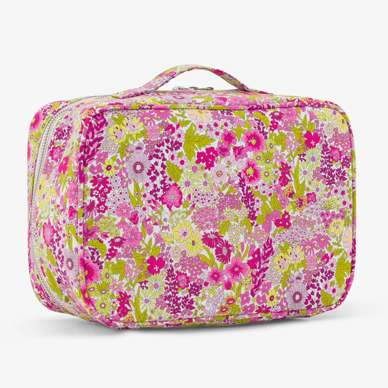 Sac À Langer, Trousse De Toilette|Sac À Langer Et Trousses De Toilette-Jacadi Valise en tissu Liberty - lore ROSE/MULTICO