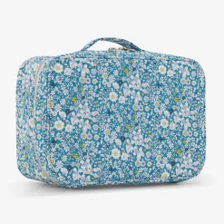 Sac À Langer, Trousse De Toilette|Sac À Langer Et Trousses De Toilette-Jacadi Valise en tissu Liberty - lore BLEU/MULTICO