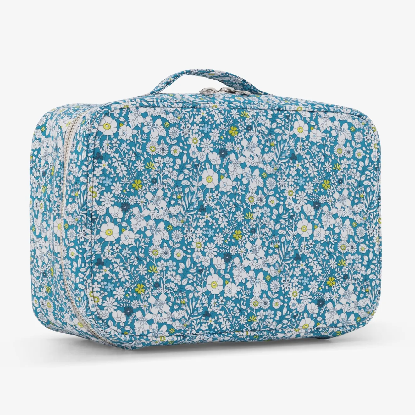 Sac À Langer, Trousse De Toilette|Sac À Langer Et Trousses De Toilette-Jacadi Valise en tissu Liberty - lore BLEU/MULTICO