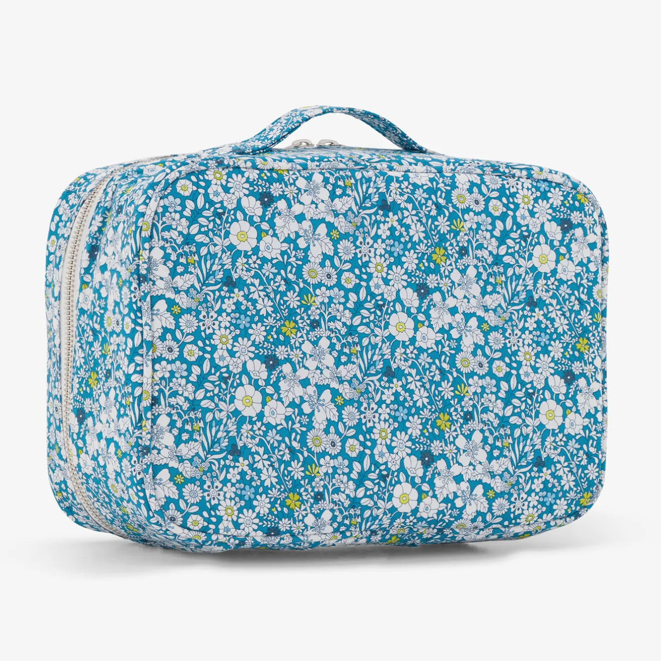 Sac À Langer, Trousse De Toilette|Sac À Langer Et Trousses De Toilette-Jacadi Valise en tissu Liberty - lore BLEU/MULTICO