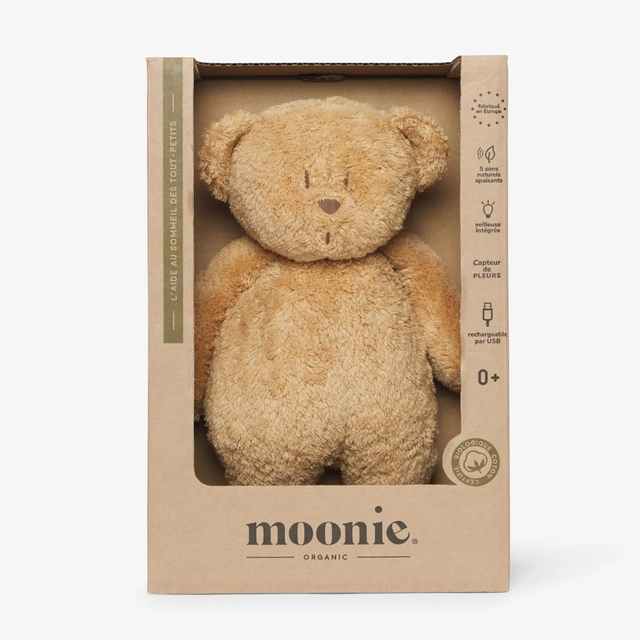 Doudou, Peluche|Eveil, Doudou Et Peluche-Jacadi Veilleuse ourson Moonie bruits blancs MIEL