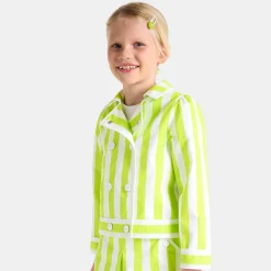 Manteau, Doudoune Et Veste-Jacadi Veste courte enfant fille - BLANC/VERT