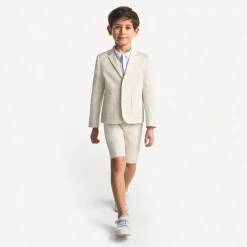 Manteau, Doudoune Et Veste-Jacadi Veste enfant garçon en satin de coton - BLANC CASSE