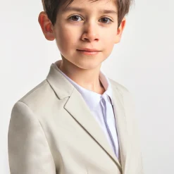 Manteau, Doudoune Et Veste-Jacadi Veste enfant garçon en satin de coton - BLANC CASSE