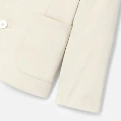 Manteau, Doudoune Et Veste-Jacadi Veste enfant garçon en satin de coton - BLANC CASSE
