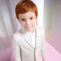 Manteau, Doudoune Et Veste-Jacadi Veste enfant garçon en satin de coton - BLANC CASSE